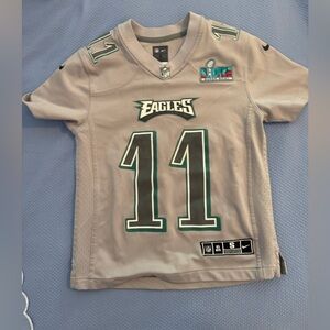 Nike Kids Gray Eagles Jersey- AJ Brown Super Bowl Jersey
